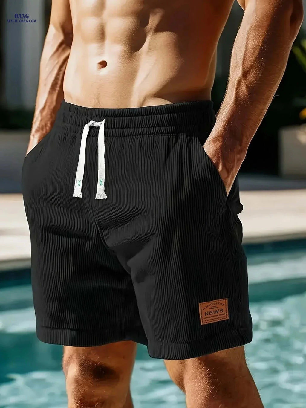 Gengyuan Men's Corduroy Shorts - Stylish, Comfortable & Versatile   OAXG 