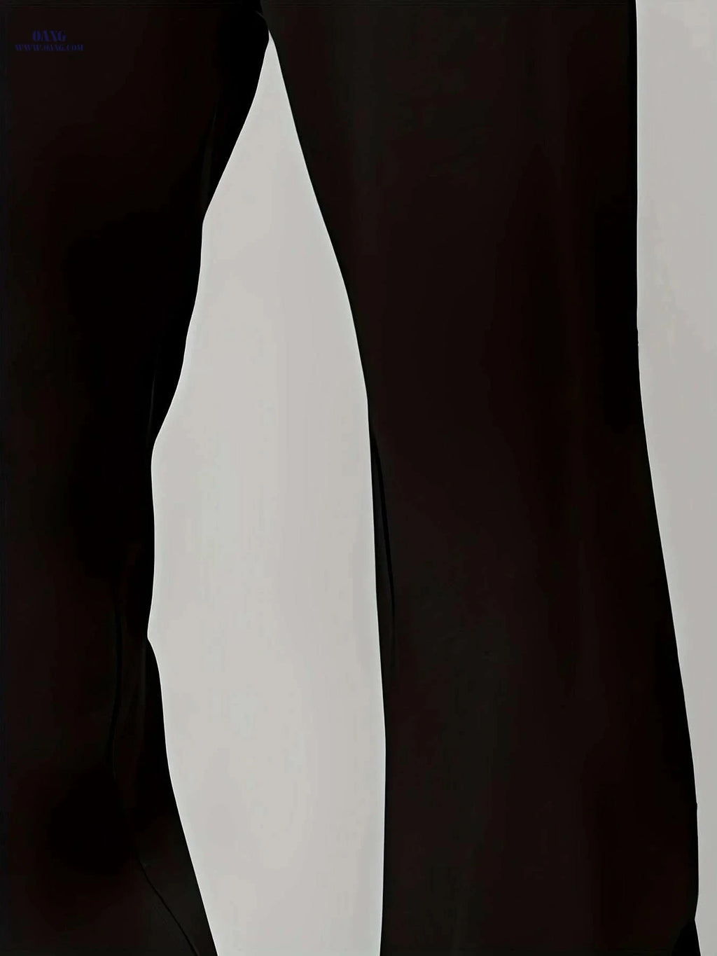 Gentlemen's Casual Knitted Pants - Drawstring Waist, Solid Color Style   OAXG 
