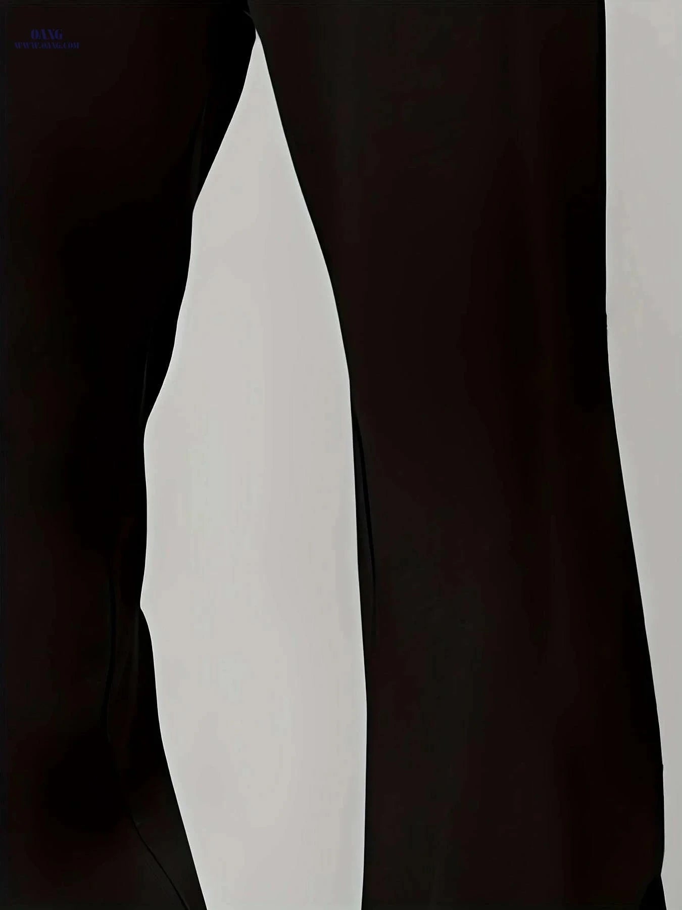 Gentlemen's Casual Knitted Pants - Drawstring Waist, Solid Color Style   OAXG 