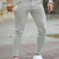 GINGTTO Men's Slim Fit Dress Pants - All-Season, Stretch Fabric   OAXG Light Grey / 28