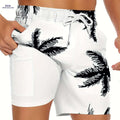 GINSIOM Men's Swim Trunks - Quick Dry Compression Liner Board Shorts   OAXG 