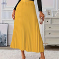 Golden Elegant Skirt for Women - Stylish Half-Length Summer Wear   OAXG 