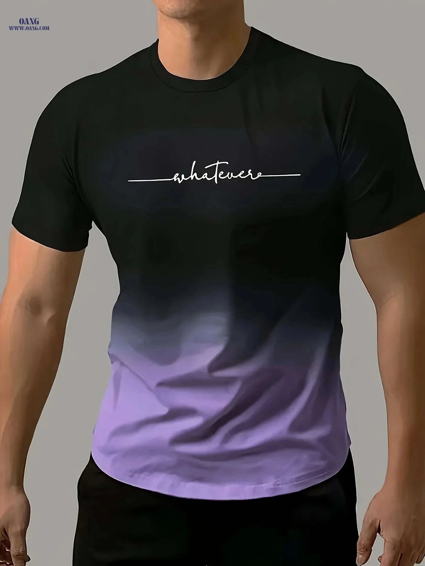 Gradient Men's Comfy T-Shirt - Quick-Drying, Breathable Fit for Gym   OAXG grey / S