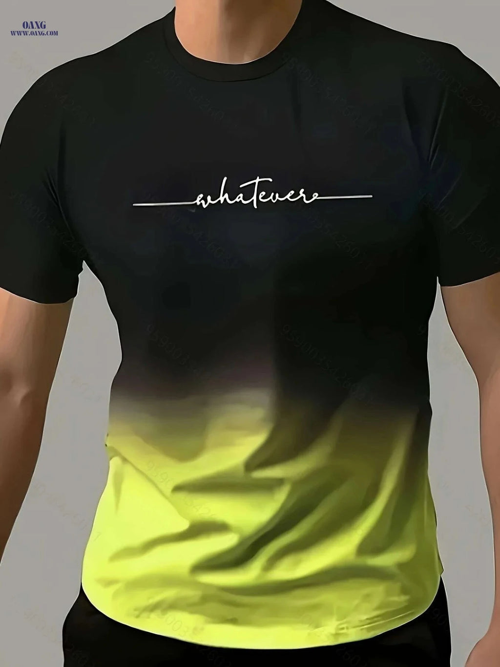 Gradient Men's Comfy T-Shirt - Quick-Drying, Breathable Fit for Gym   OAXG grey / S
