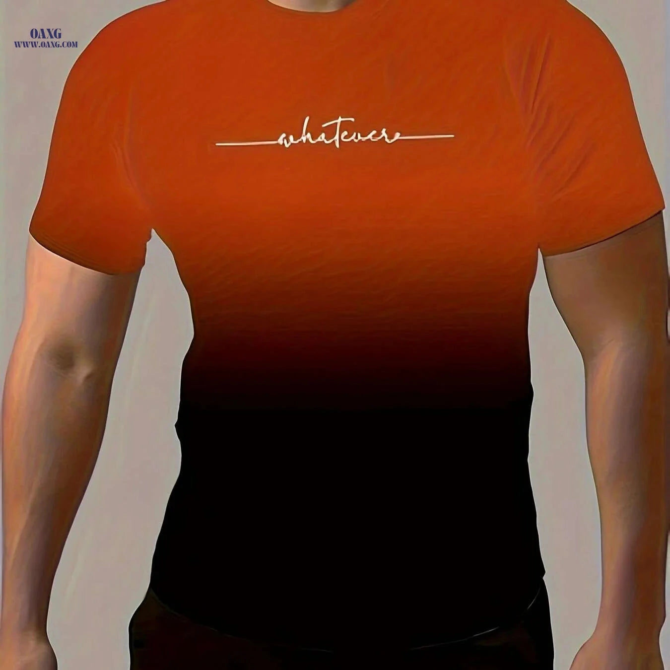 Gradient Men's Comfy T-Shirt - Quick-Drying, Breathable Fit for Gym   OAXG grey / S