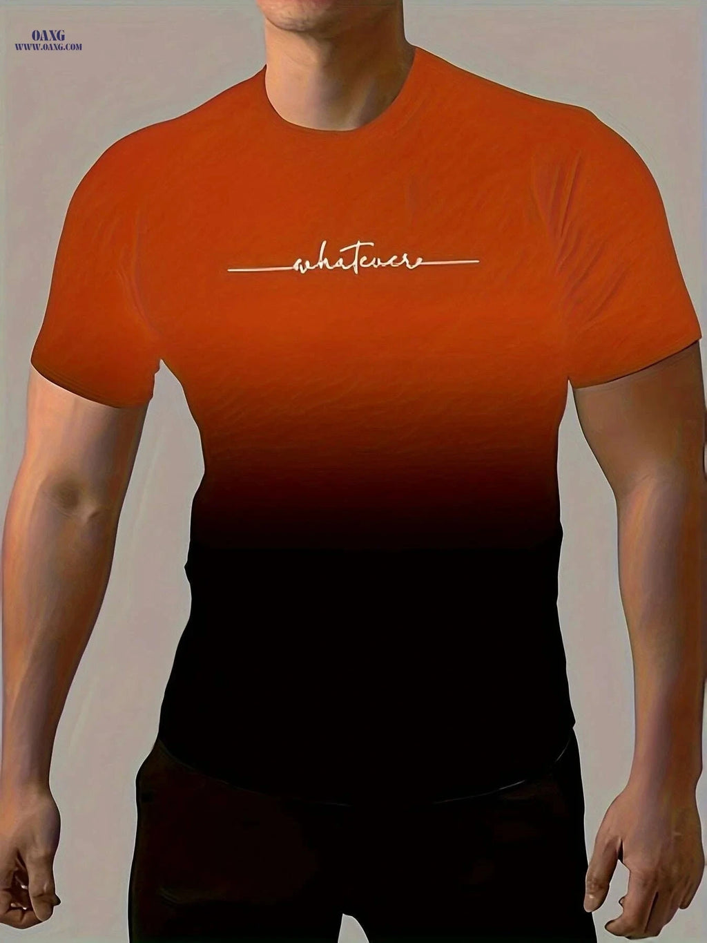 Gradient Men's Comfy T-Shirt - Quick-Drying, Breathable Fit for Gym   OAXG grey / S