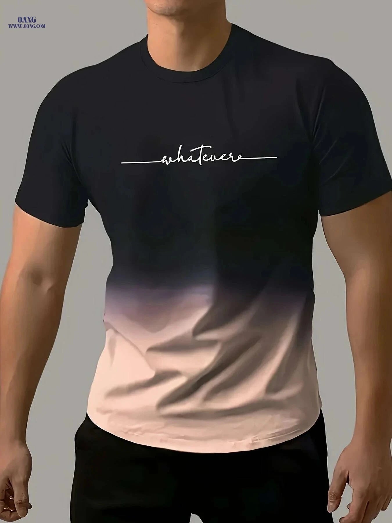 Gradient Men's Comfy T-Shirt - Quick-Drying, Breathable Fit for Gym   OAXG grey / S