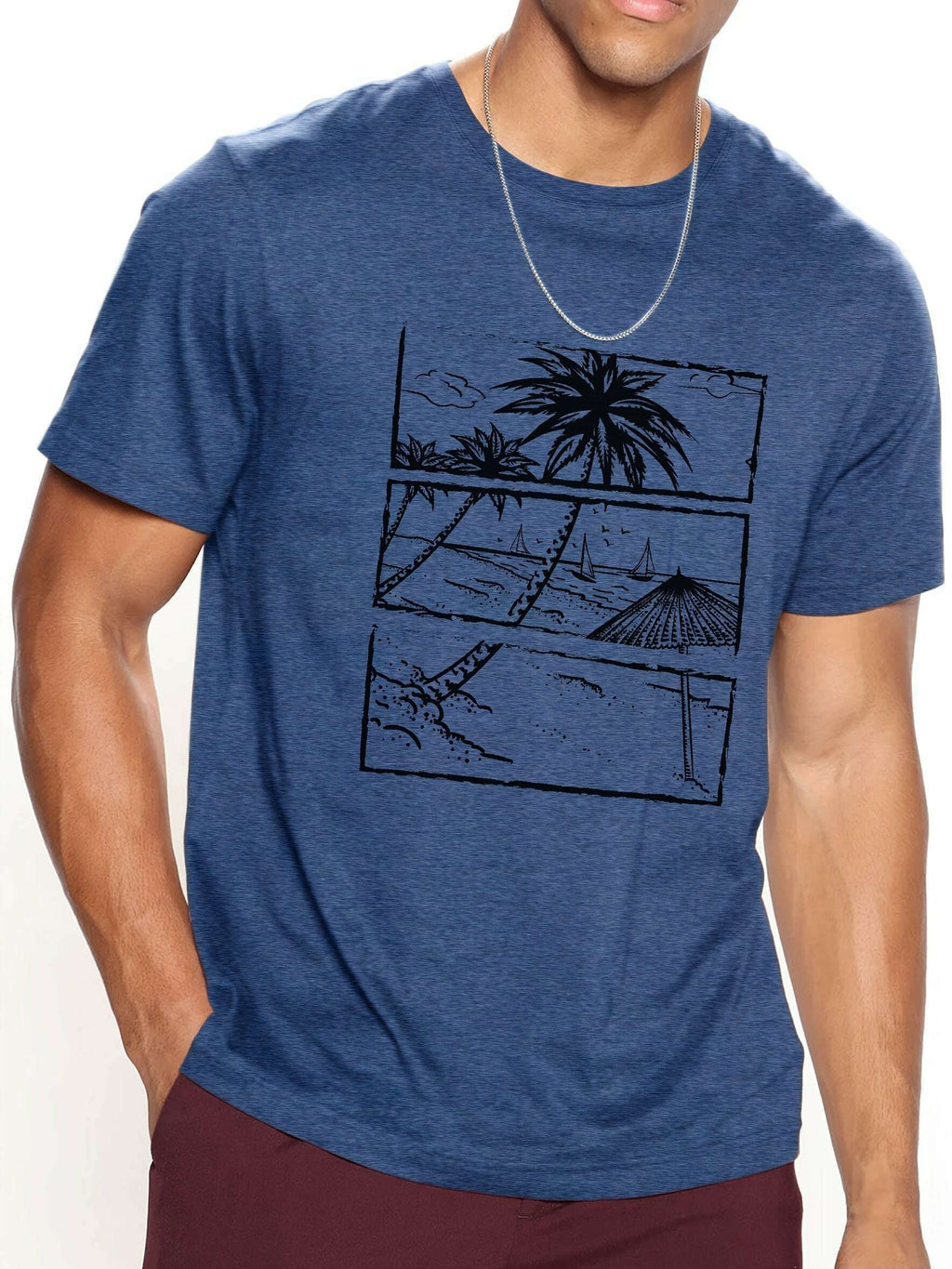 hawaiian-beach-men-s-casual-t-shirt-short-sleeve-graphic-tee-oaxg-SiT