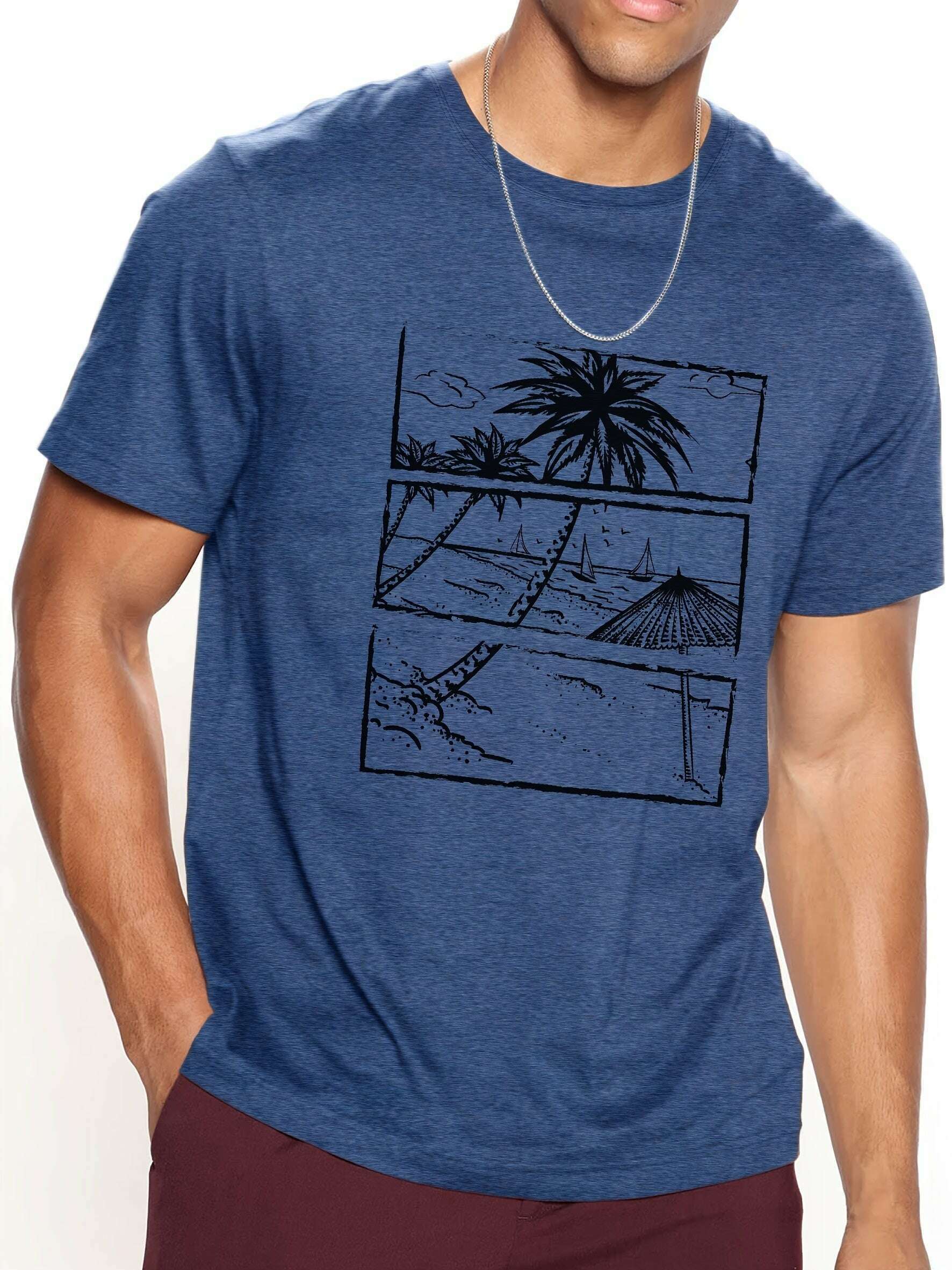 hawaiian-beach-men-s-casual-t-shirt-short-sleeve-graphic-tee-oaxg-SiT