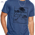 Hawaiian Beach Men's Casual T-Shirt - Short Sleeve Graphic Tee   OAXG 