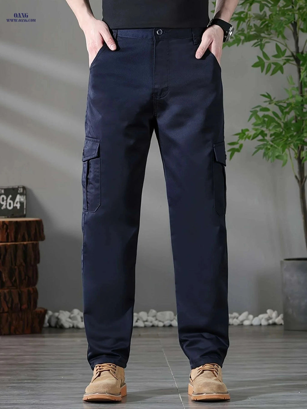 Heavy-Duty Cargo Pants for Men - All-Season Outdoor Utility Wear   OAXG 