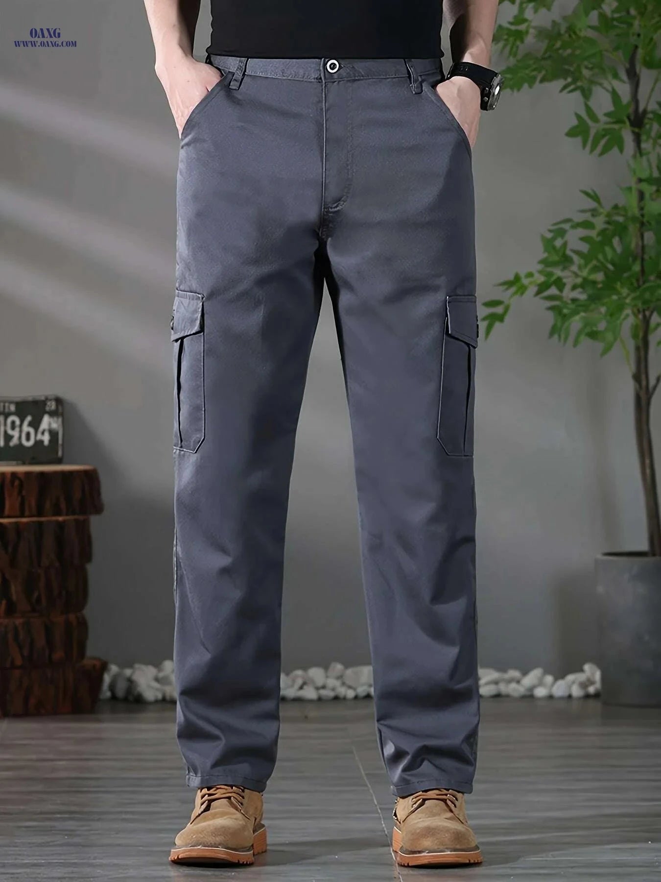 Heavy-Duty Cargo Pants for Men - All-Season Outdoor Utility Wear   OAXG 