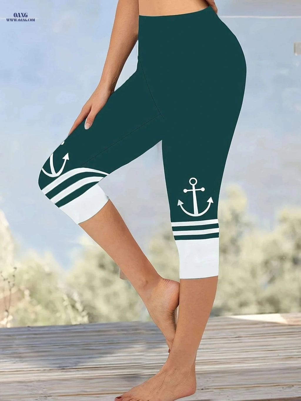 High Elasticity Color Block Leggings - Soft, Stretchy Women’s Pants   OAXG 