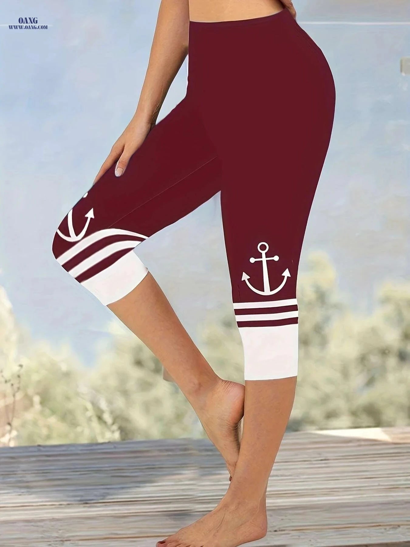 High Elasticity Color Block Leggings - Soft, Stretchy Women’s Pants   OAXG 