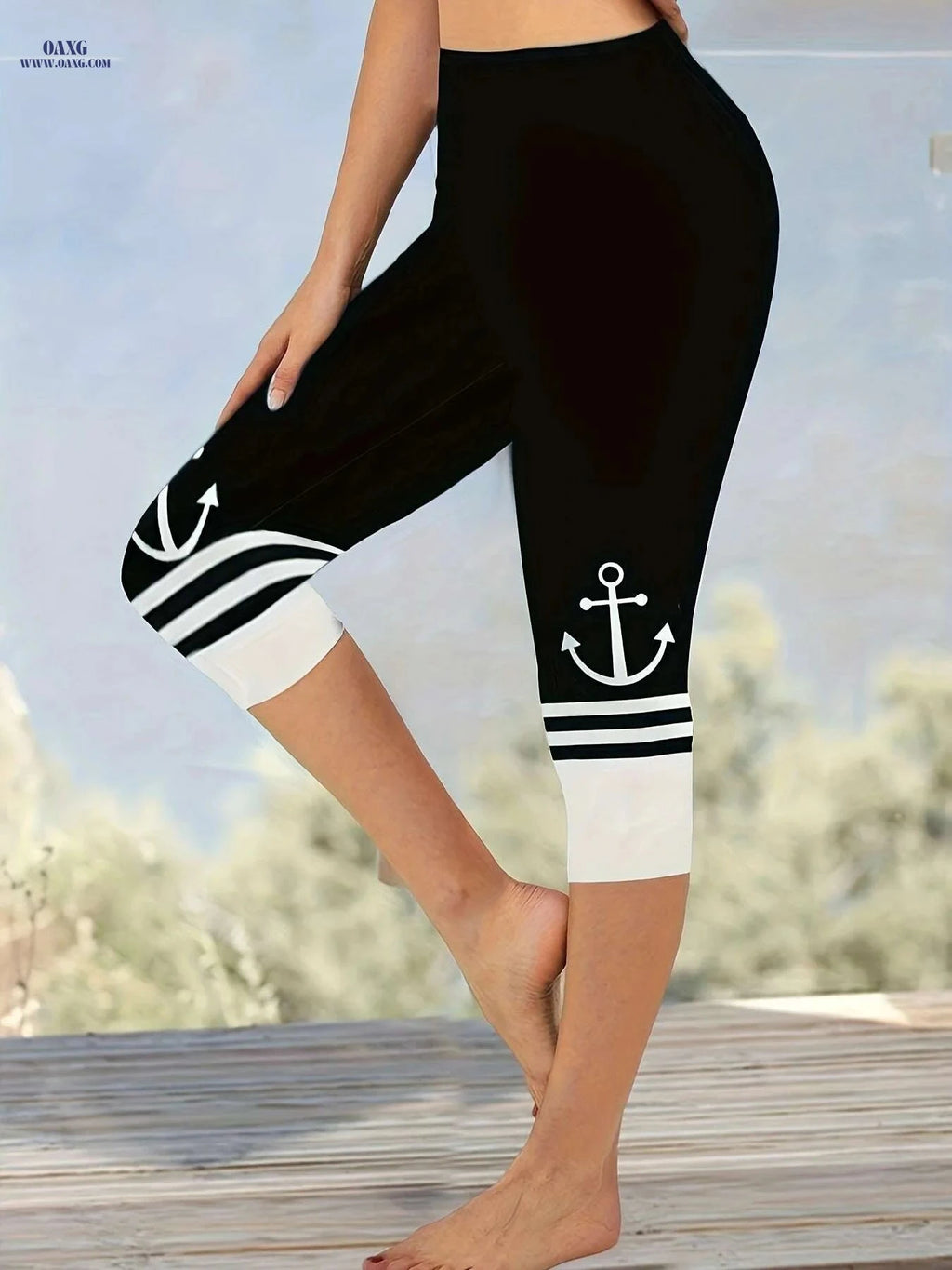 High Elasticity Color Block Leggings - Soft, Stretchy Women’s Pants   OAXG 