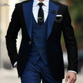 High-End Men’s 3-Piece Suit Set - Formal Attire for Any Occasion   OAXG Navy Color / FR XXS