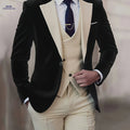 High-End Men's 3pcs Suit Set - Formal Attire for Any Occasion   OAXG 
