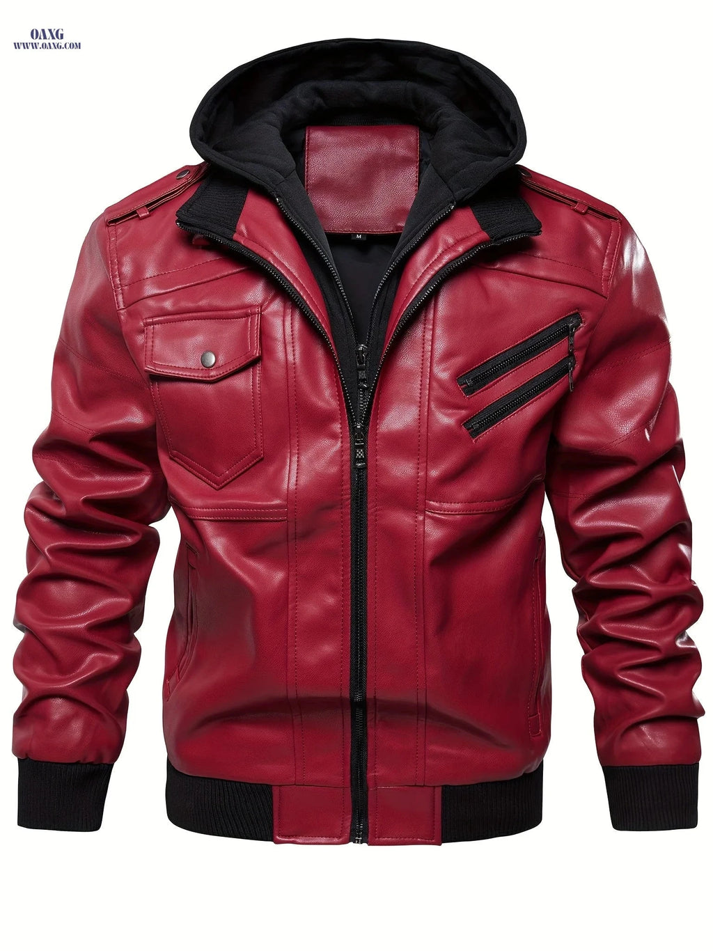 High-End Men's Elegant Jacket - Regular Fit, Hooded Design   OAXG Coffee Brown / FR M
