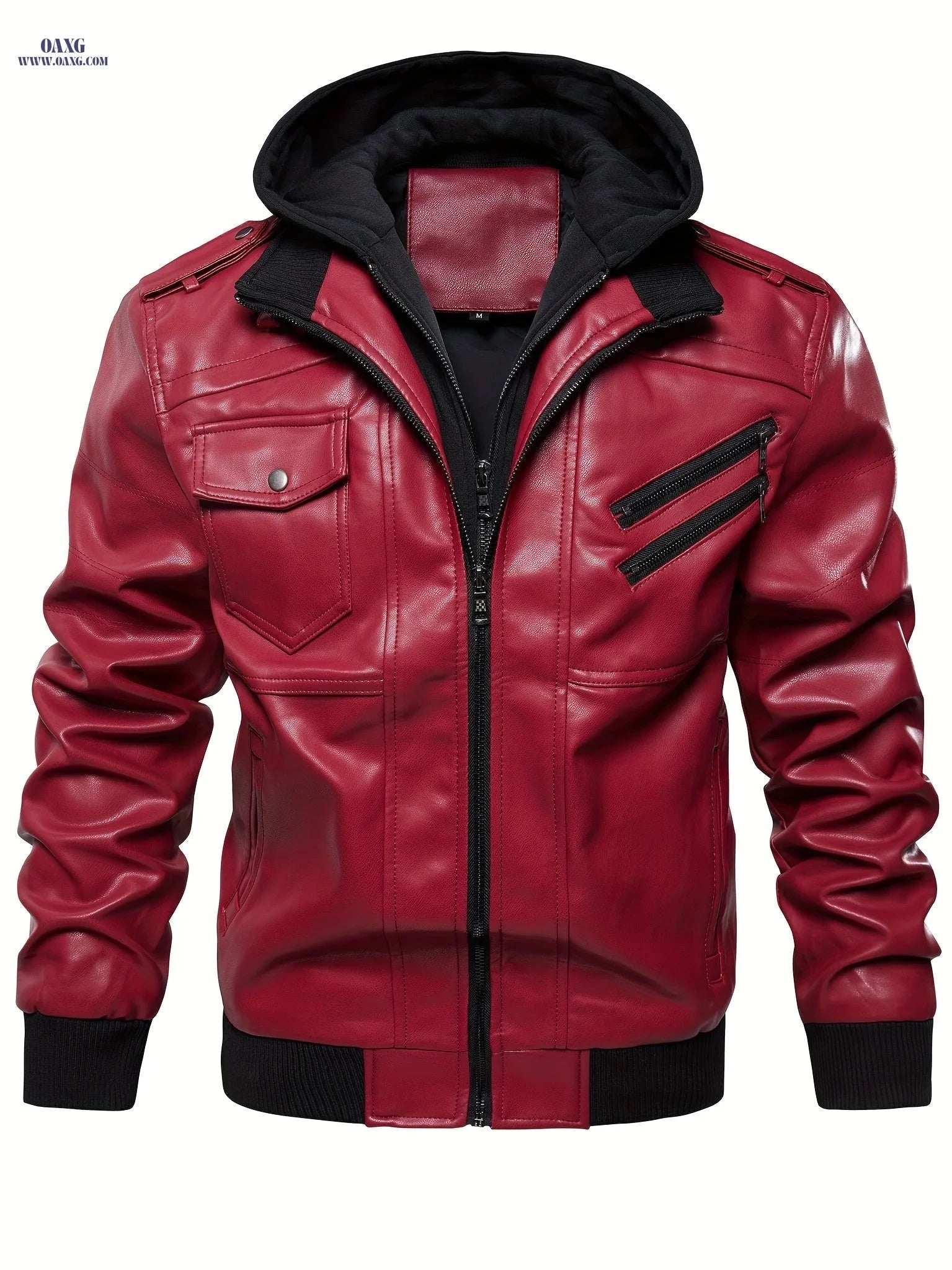 High-End Men's Elegant Jacket - Regular Fit, Hooded Design   OAXG Coffee Brown / FR M