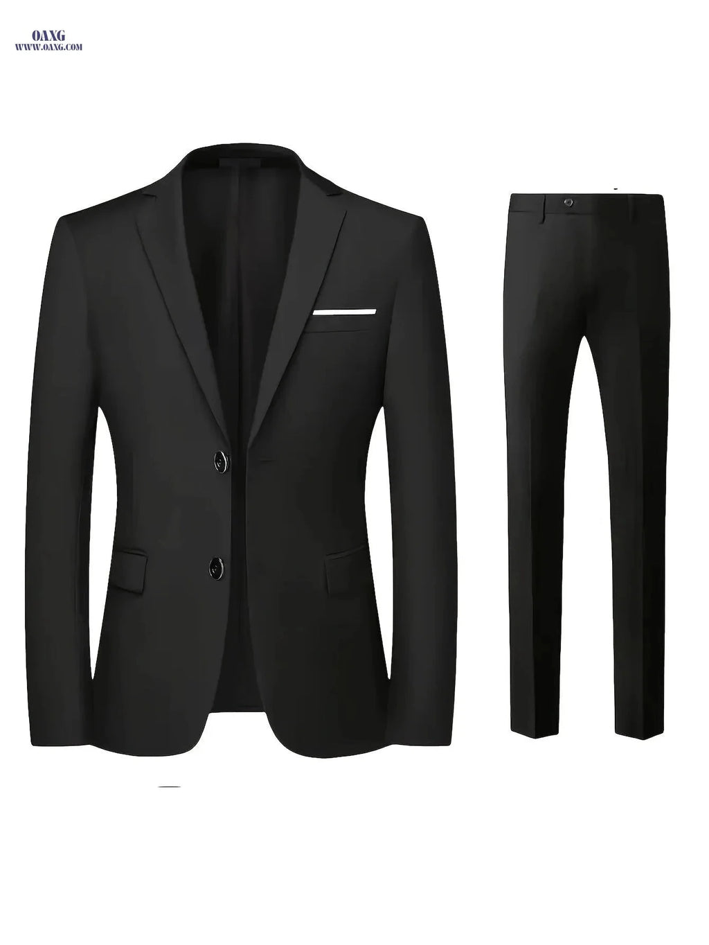 High-Quality Men's Suit Set - Jacket & Pants for Office Style   OAXG 