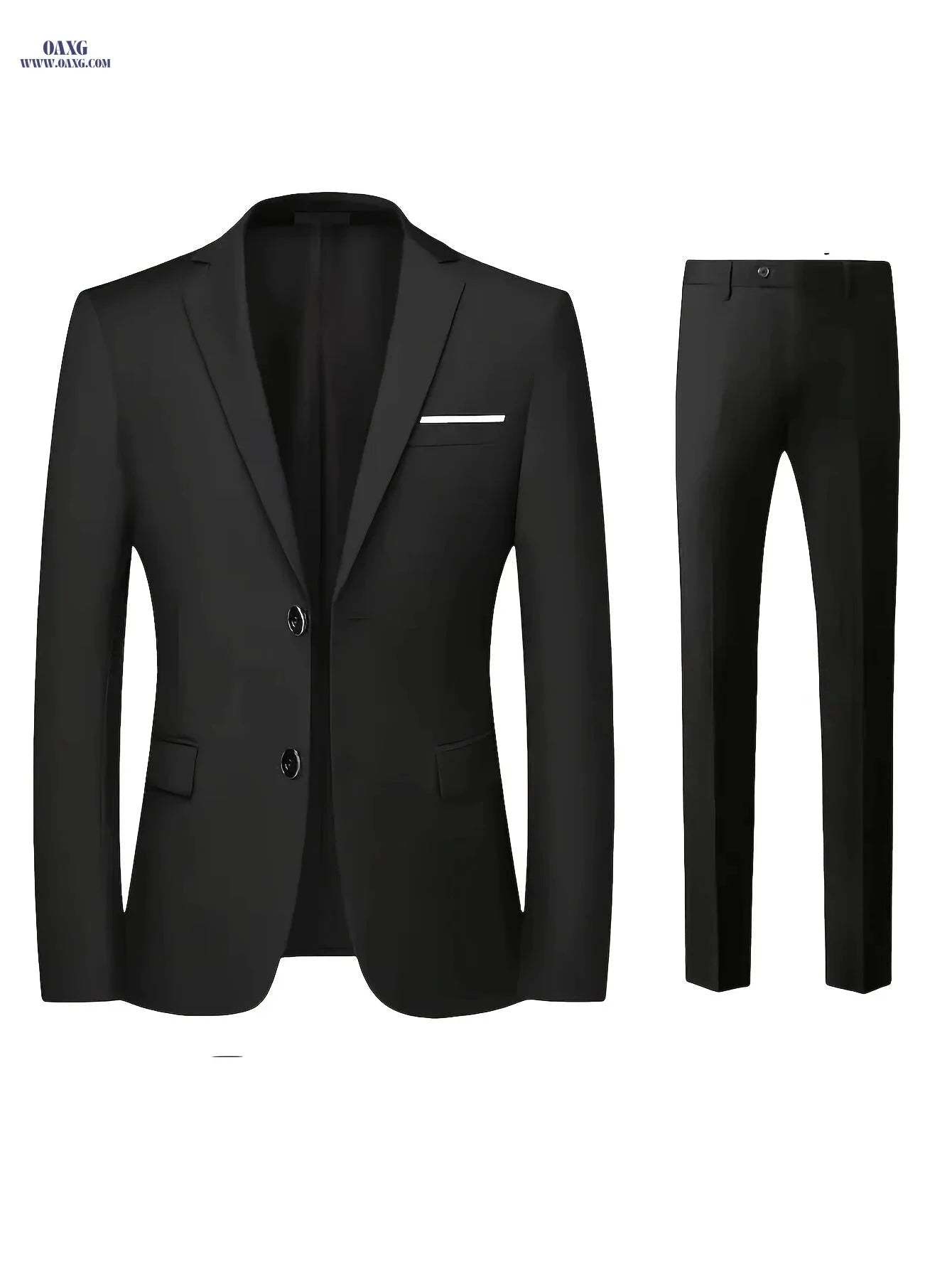 High-Quality Men's Suit Set - Jacket & Pants for Office Style   OAXG 
