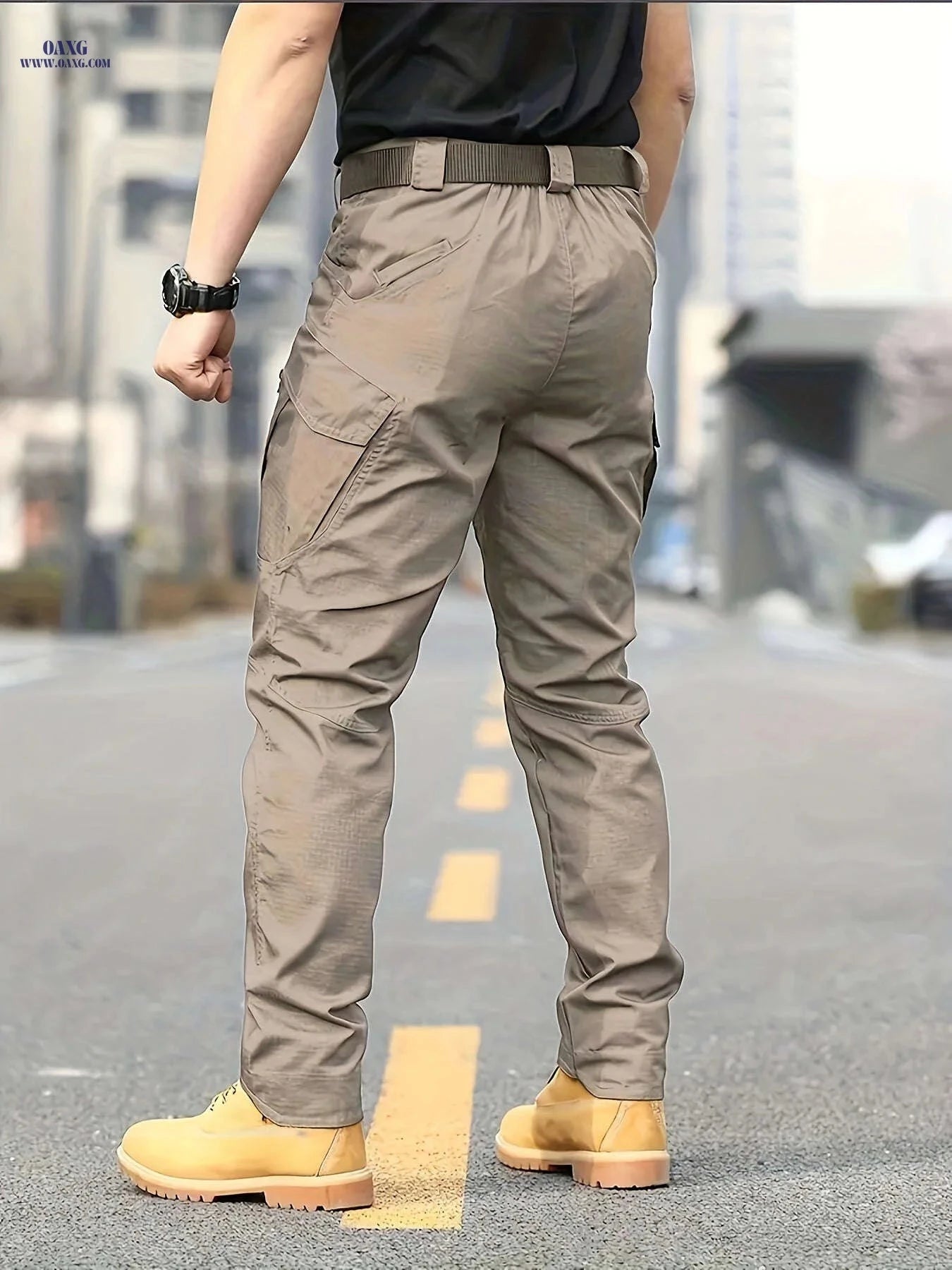 High-Quality Men's Tactical Cargo Pants - Multi-Pocket, Tear-Resistant   OAXG 