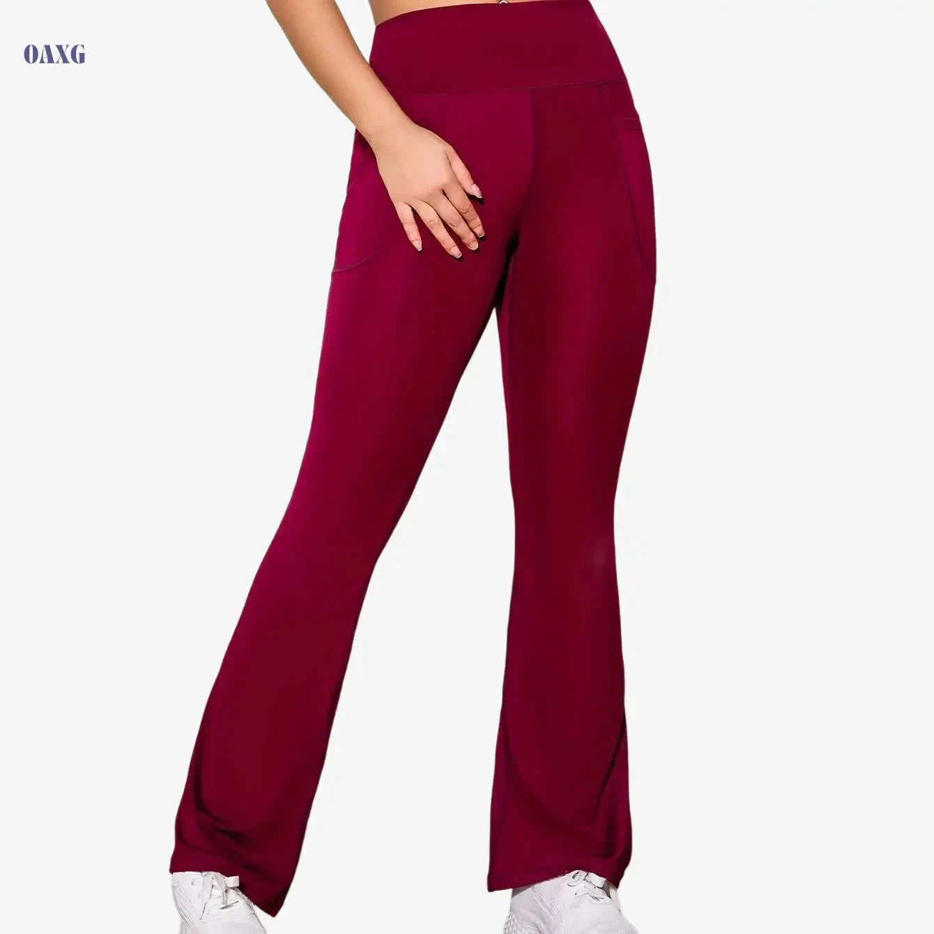 High Stretchy Flare Pants for Women - Butt Lifting Yoga Leggings   OAXG 