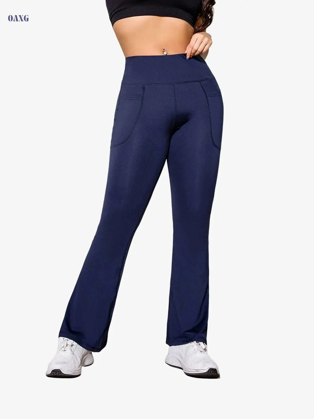 High Stretchy Flare Pants for Women - Butt Lifting Yoga Leggings   OAXG 