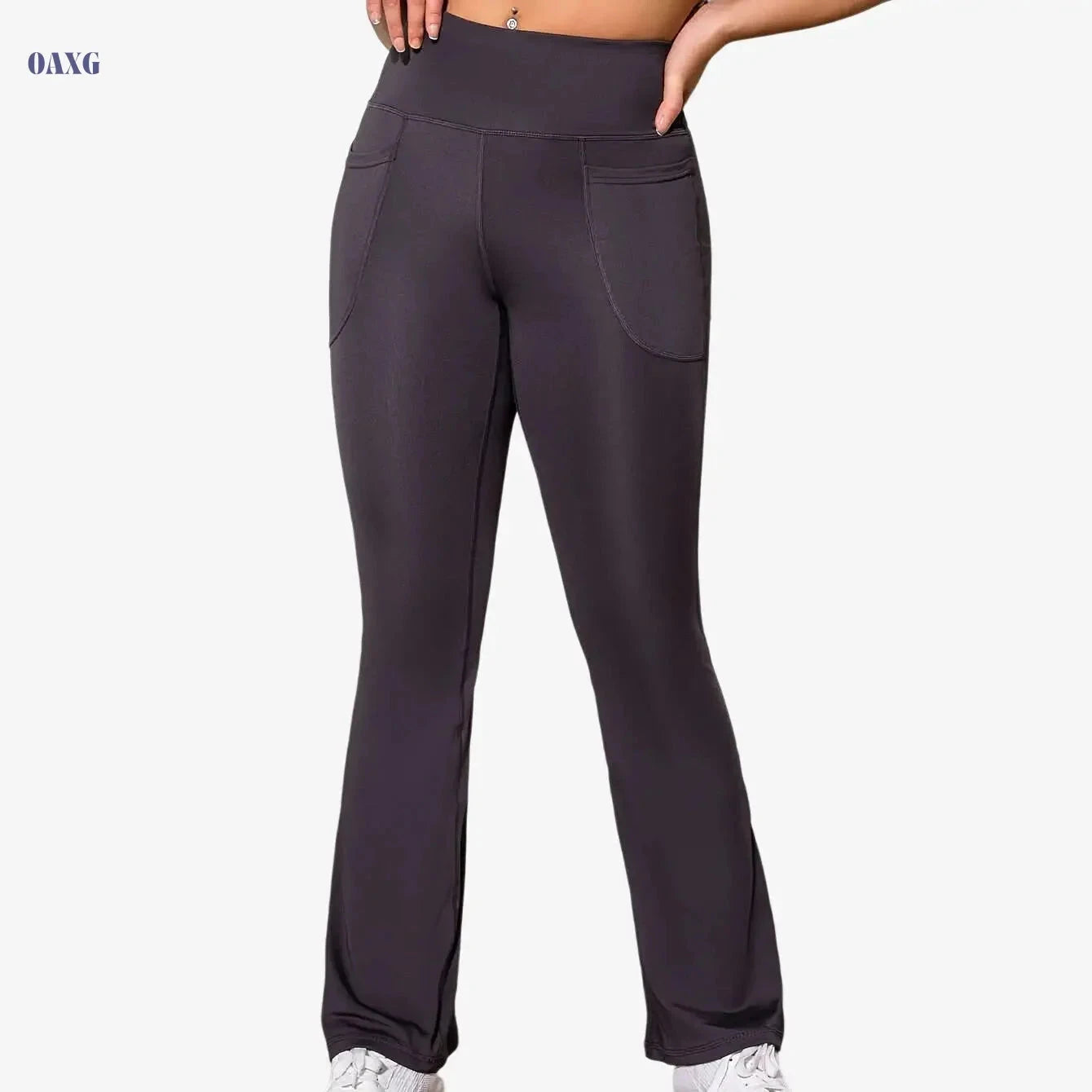 High Stretchy Flare Pants for Women - Butt Lifting Yoga Leggings   OAXG 