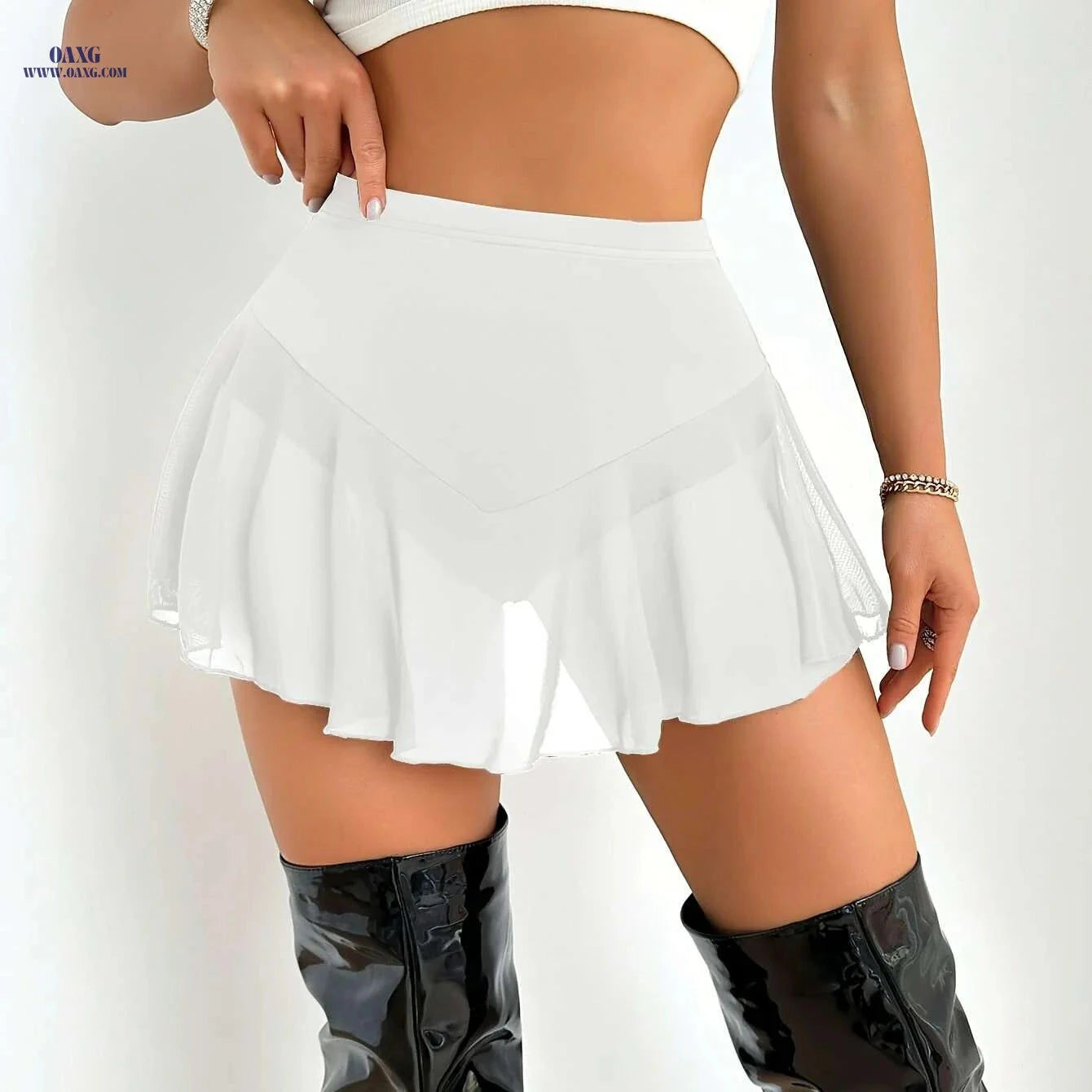 High Waist Flare Skirt for Women - Sexy A-line Mini for Summer   OAXG 