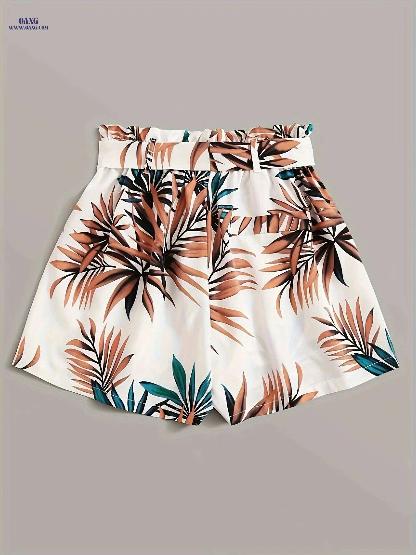 High Waist Floral Print Loose Shorts - Women's Casual Spring Style   OAXG 