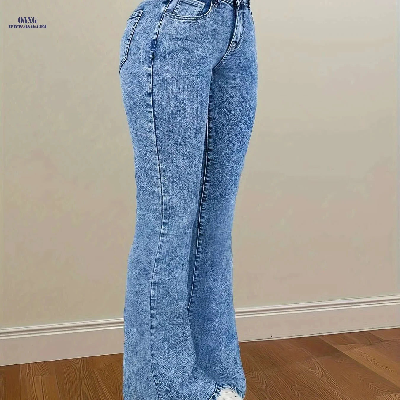 High-Waisted Stretch Skinny Jeans for Women - Elegant, All-Season Fit   OAXG 