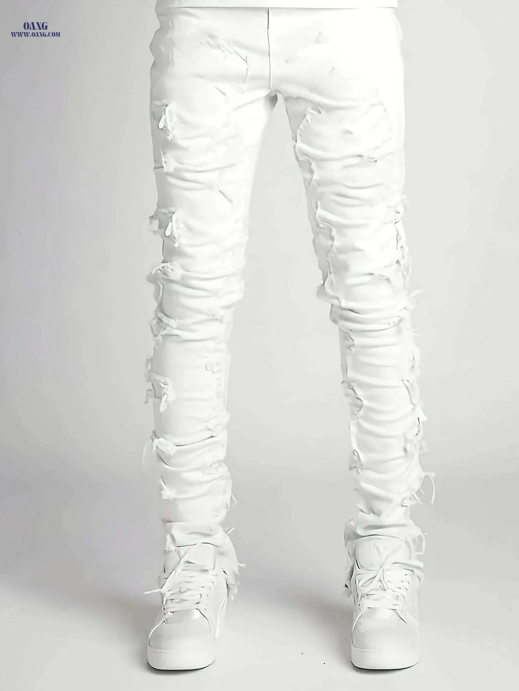 HME Men's Trendy Slim Fit Jeans - Casual Stretch, All-Season Wear   OAXG 