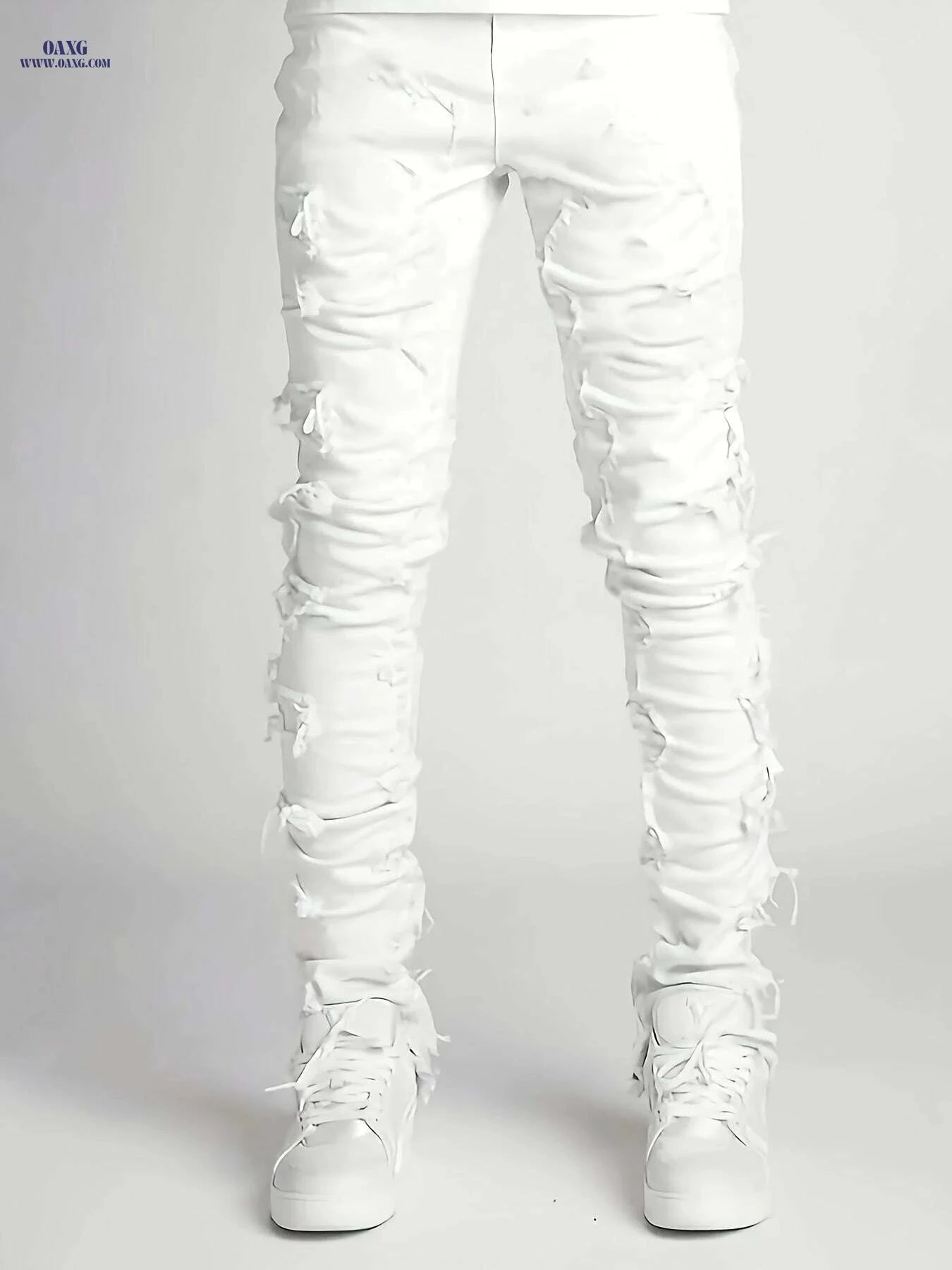 HME Men's Trendy Slim Fit Jeans - Casual Stretch, All-Season Wear   OAXG 