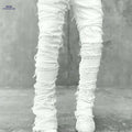 HME Men's Trendy Slim Fit Jeans - Casual Stretch, All-Season Wear   OAXG White / 30