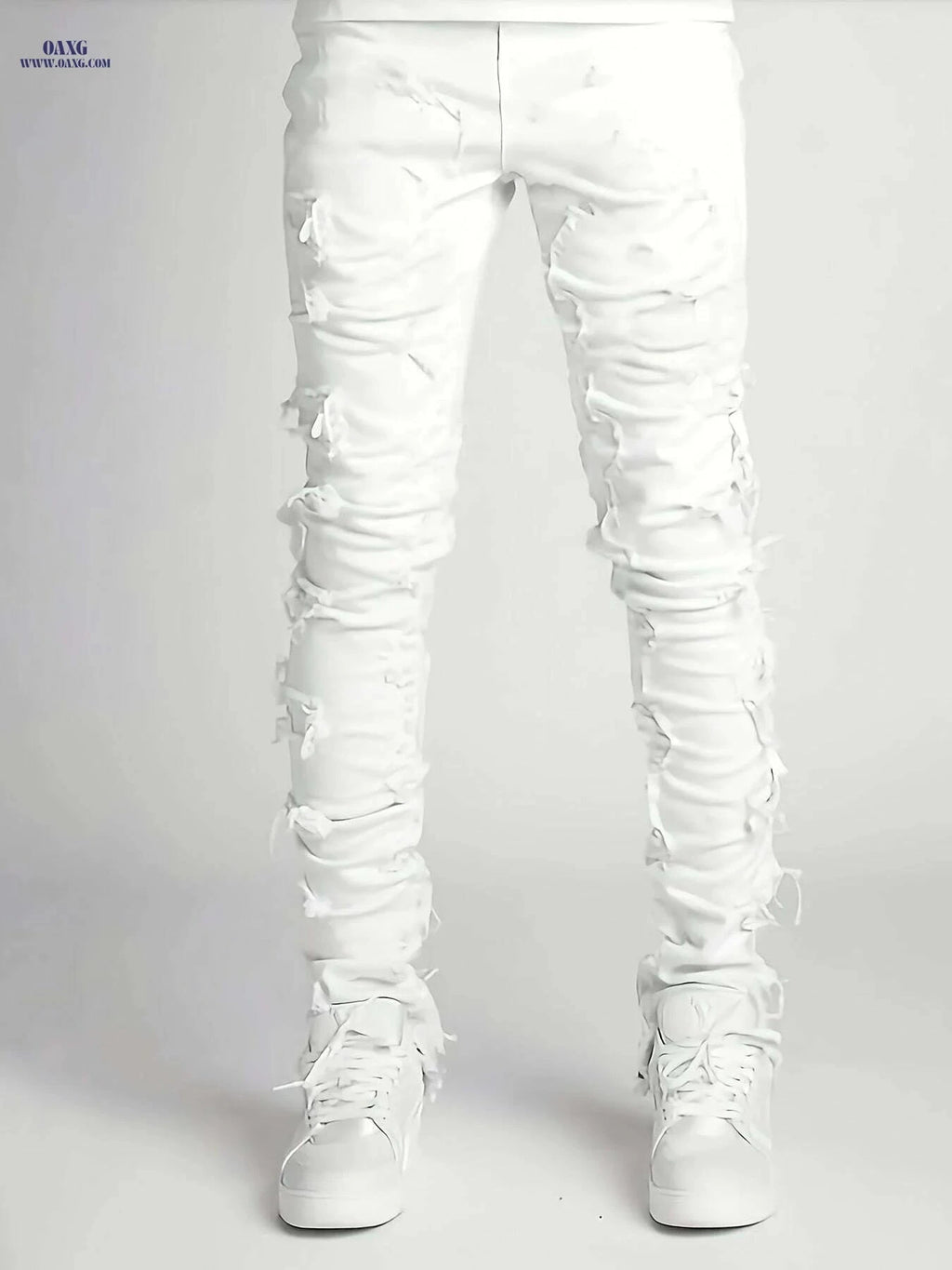 HME Men's Trendy Slim Fit Jeans - Casual Stretch, All-Season Wear   OAXG 