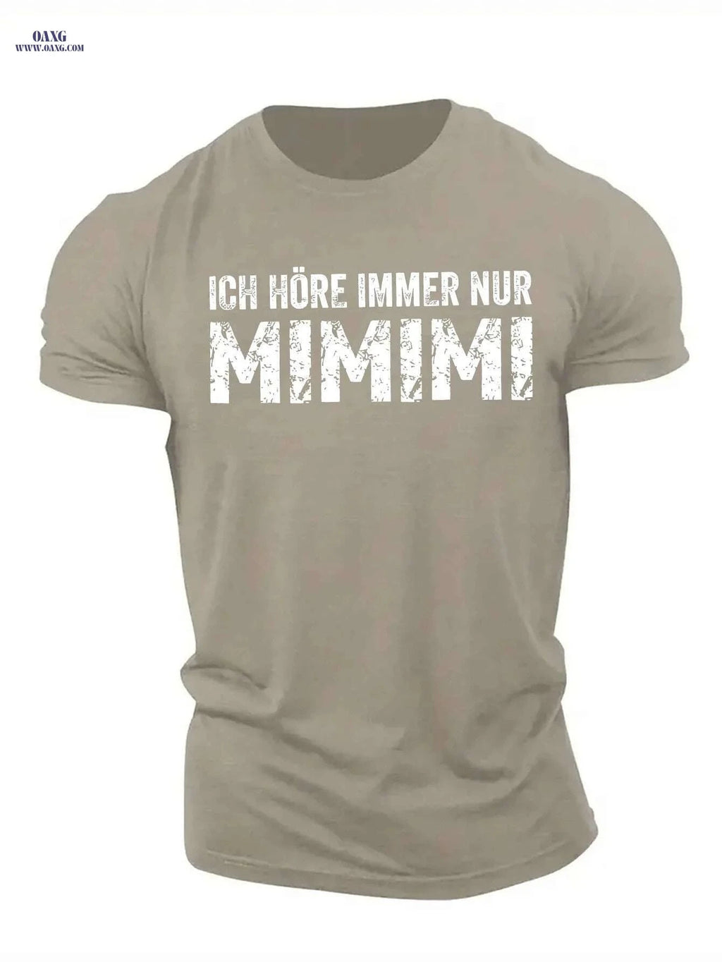 Ich Hore Immer NUR Mimimi Men's T-Shirt - Lightweight Geometric Design   OAXG 