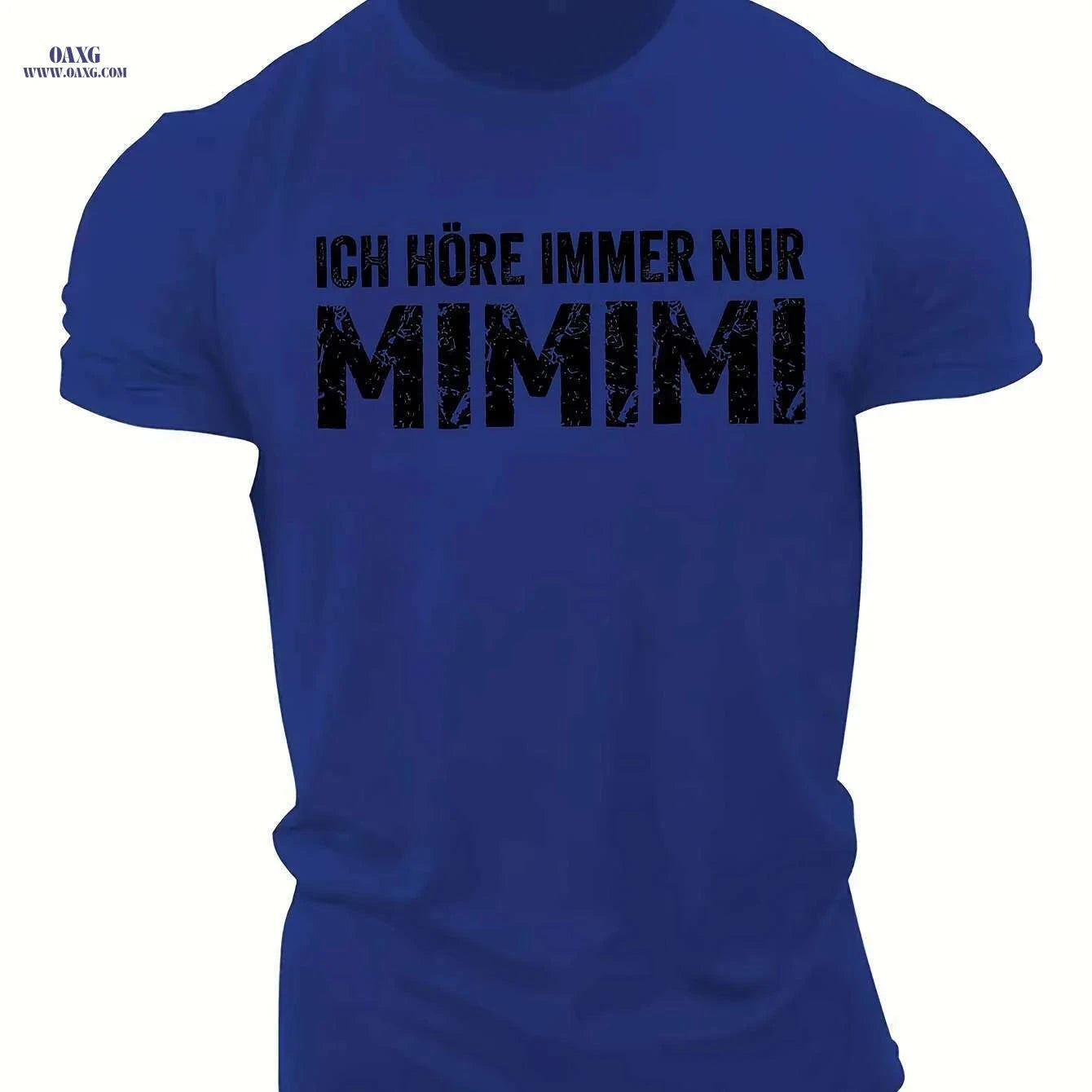 Ich Hore Immer NUR Mimimi Men's T-Shirt - Lightweight Geometric Design   OAXG Dark Gray / S