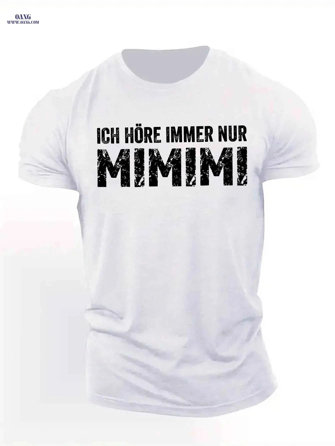 Ich Hore Immer NUR Mimimi Men's T-Shirt - Lightweight Geometric Design   OAXG 