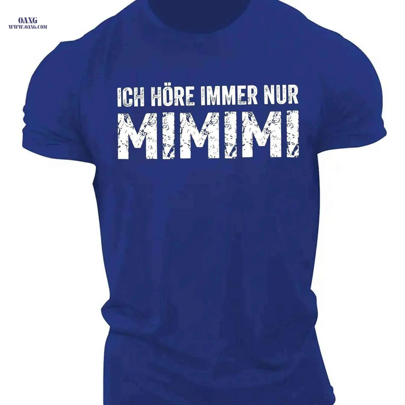 Ich Hore Immer NUR Mimimi Men's T-Shirt - Lightweight Geometric Design   OAXG 