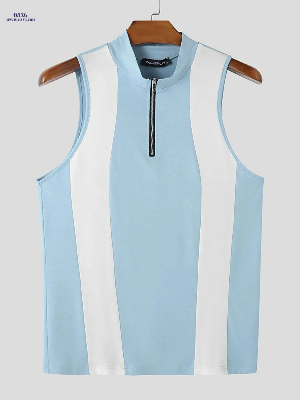 INCERUN Men's Slim Fit Tank Top - Lightweight Color Block Athletic Wear   OAXG 