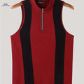 INCERUN Men's Slim Fit Tank Top - Lightweight Color Block Athletic Wear   OAXG Red / S