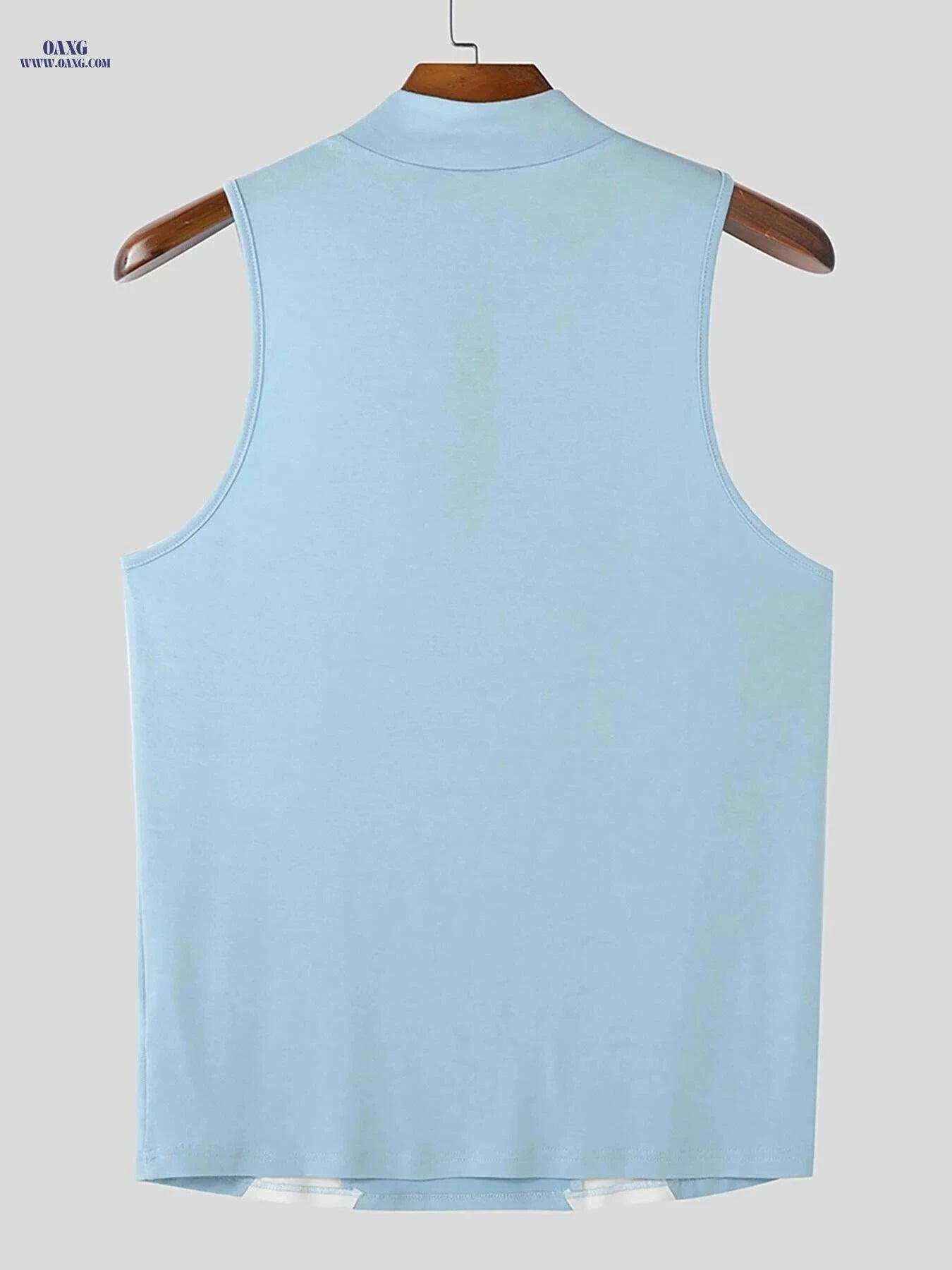 INCERUN Men's Slim Fit Tank Top - Lightweight Color Block Athletic Wear   OAXG Red / S