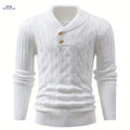 Iron Genghis Men's Casual Ribbed Knit Sweater - Autumn/Winter Pullover   OAXG 