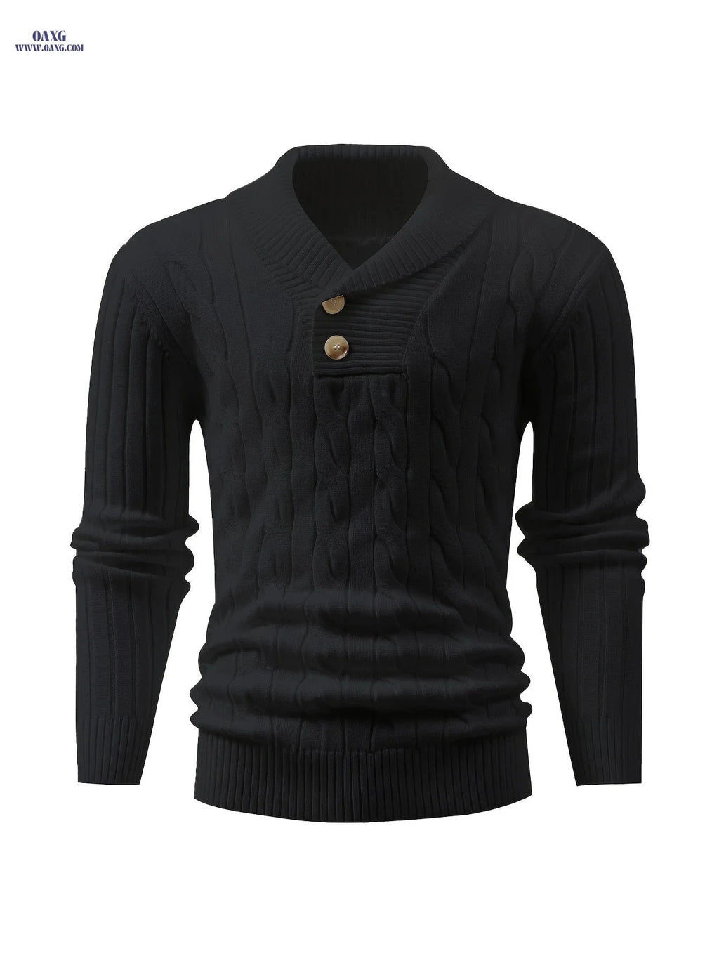 Iron Genghis Men's Casual Ribbed Knit Sweater - Autumn/Winter Pullover   OAXG 