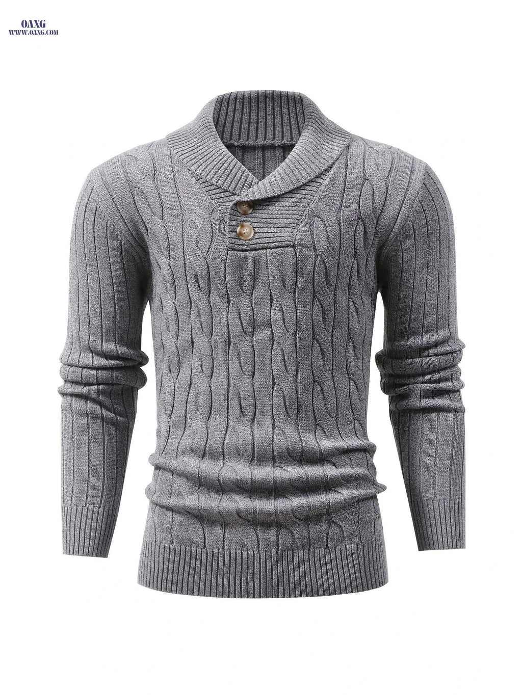 Iron Genghis Men's Casual Ribbed Knit Sweater - Solid Color Pullover   OAXG 