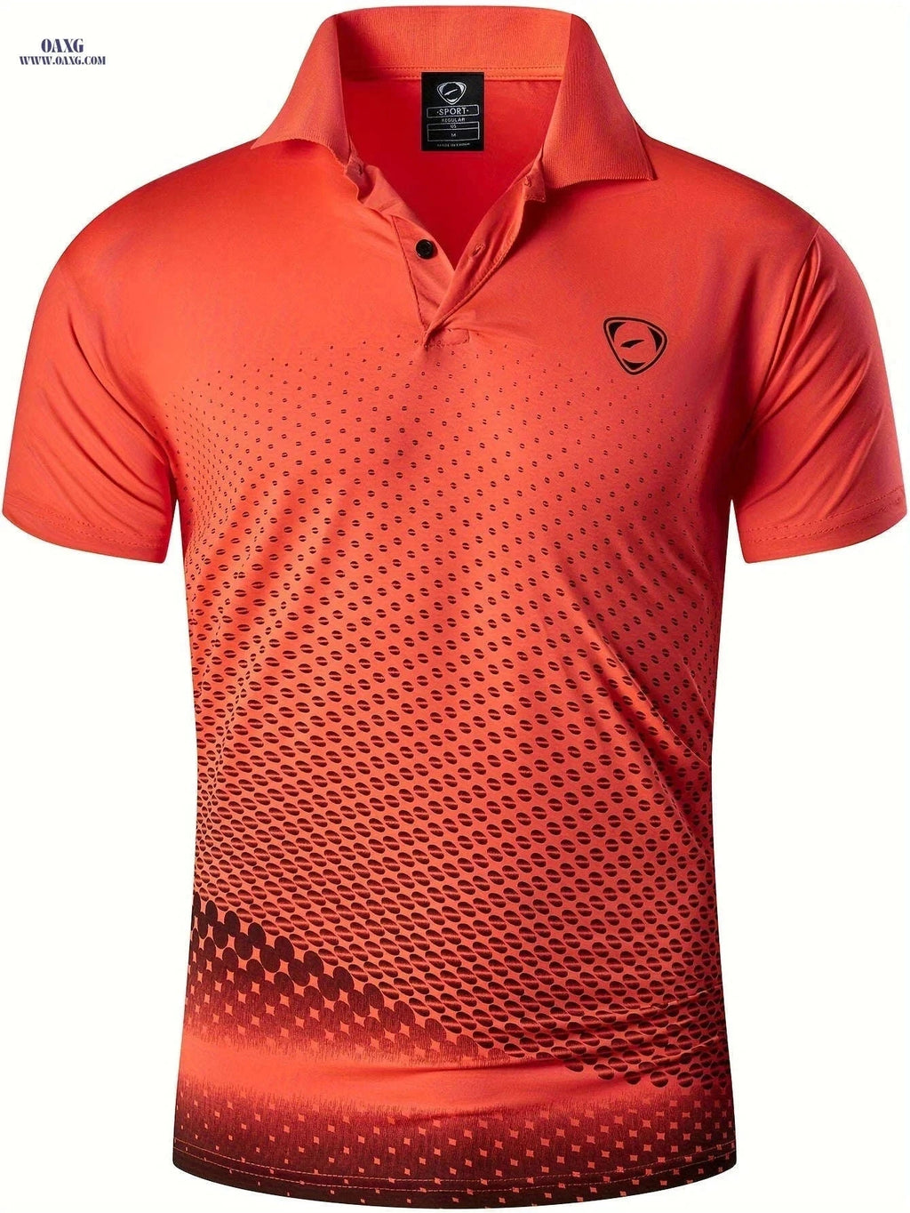 JEANSIAN Men's Short Sleeve Sport Tee - Lightweight Golf & Tennis Shirt   OAXG Red / S