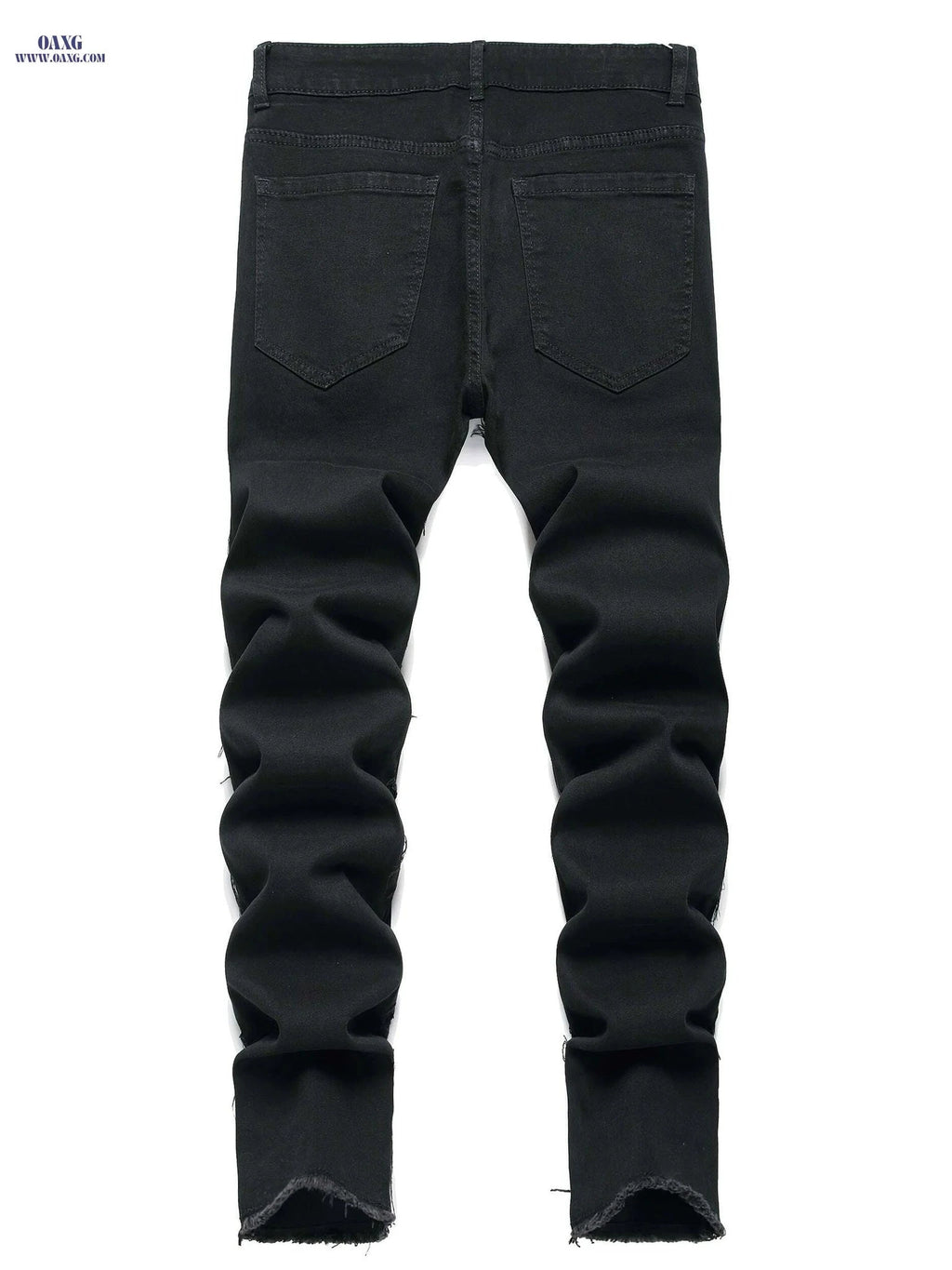 JUNBAOSS Men's Slim Fit Ripped Jeans - Stretch Skinny Casual Pants   OAXG 