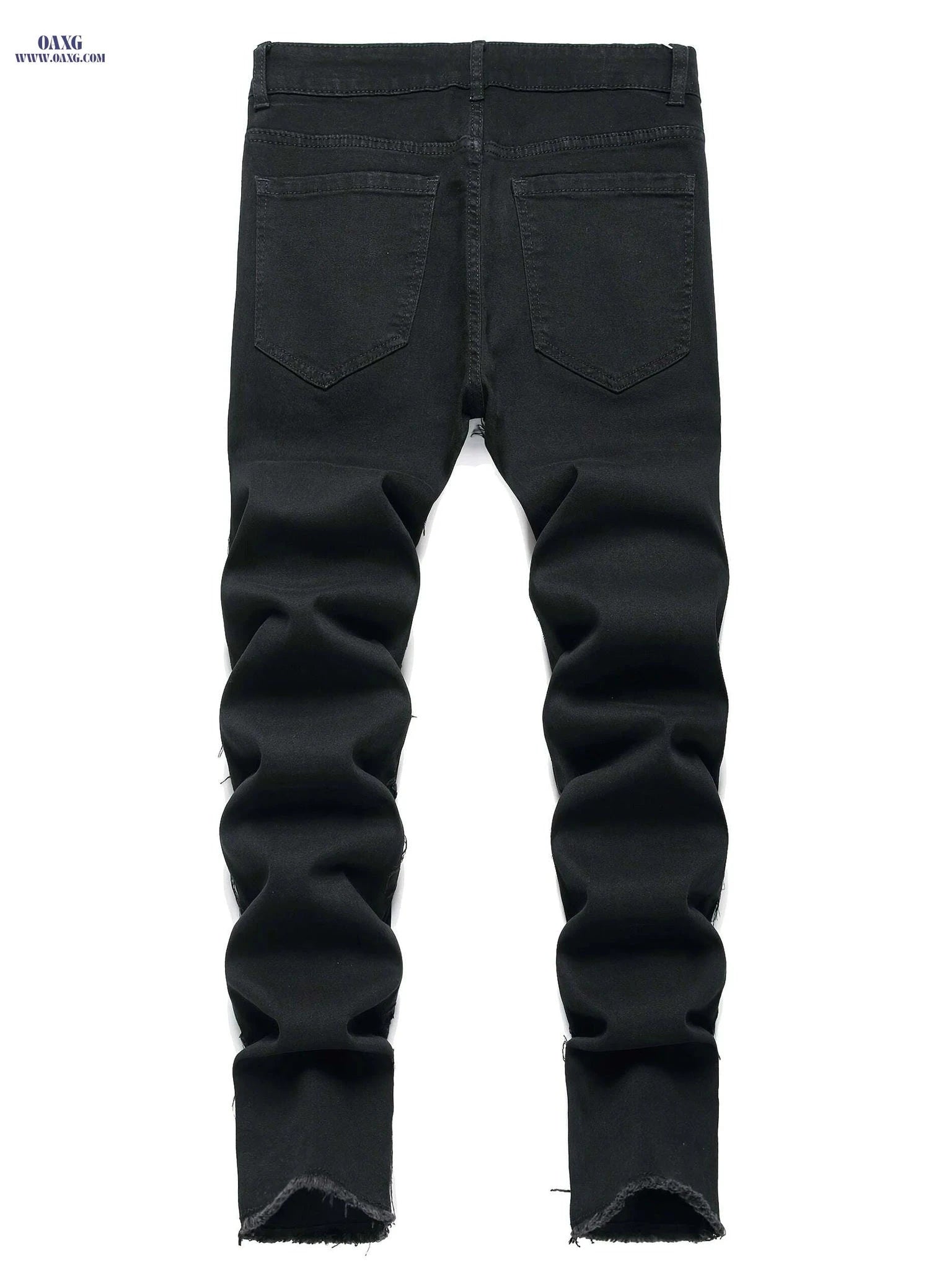 JUNBAOSS Men's Slim Fit Ripped Jeans - Stretch Skinny Casual Pants   OAXG 