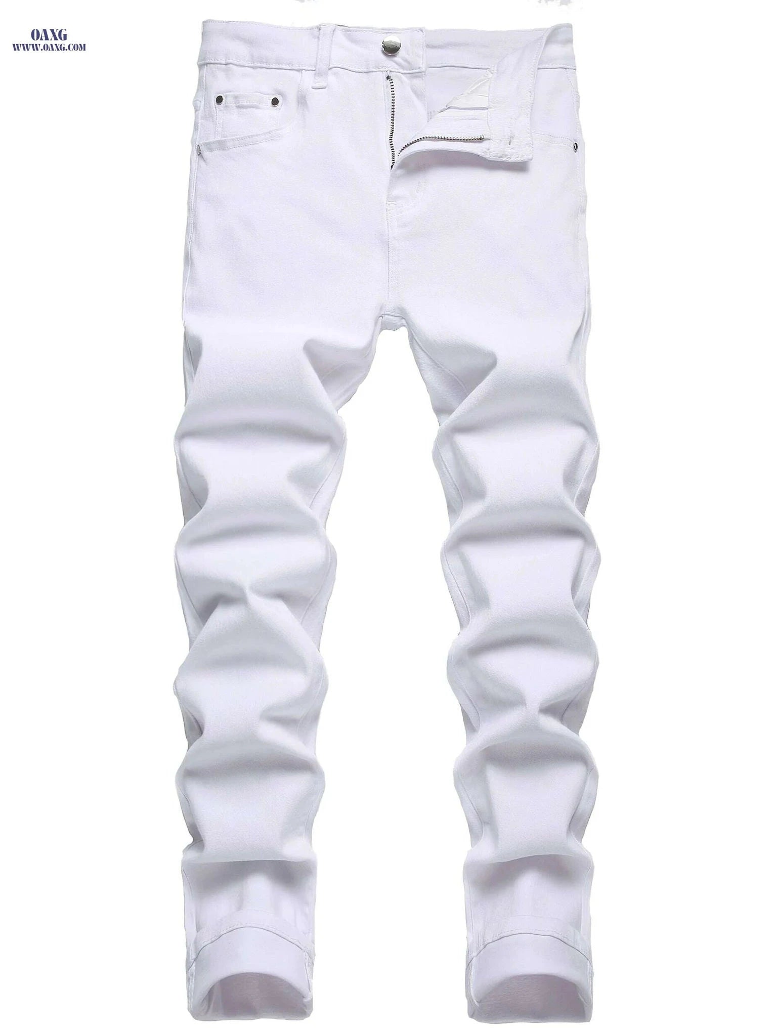 JUNBAOSS Men's Slim Fit Ripped Jeans - Stretch Skinny Comfort Pants   OAXG 